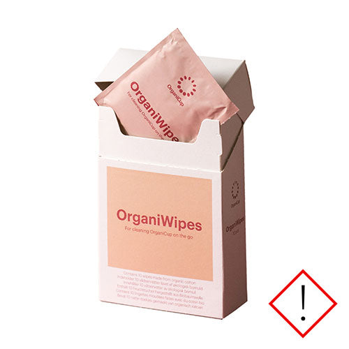 OrganiWipes indh. 10 stk. fra OrganiCup
