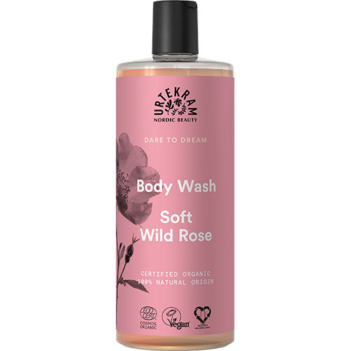 Body Wash Soft Wild Rose fra Urtekram