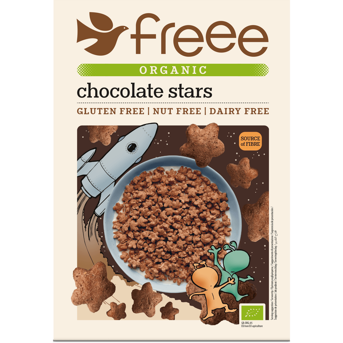 Doves Farm Organic Chocolate Stars Glutenfri fra Doves Farm