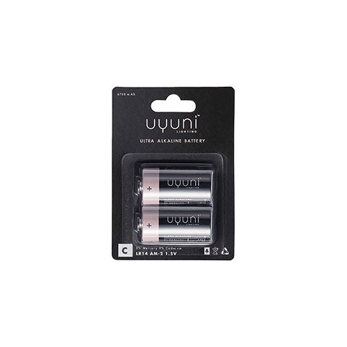 C Batteri, 1,5V, 6700 mAh, 2-pack fra Uyuni lighting