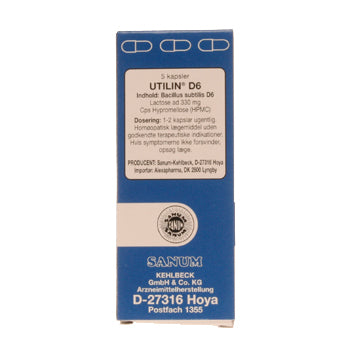 Utilin D6 kapsler (blå) fra Sanum