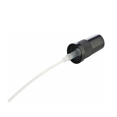 Sort spraypumpe til brun glasflaske fra Urtegaarden