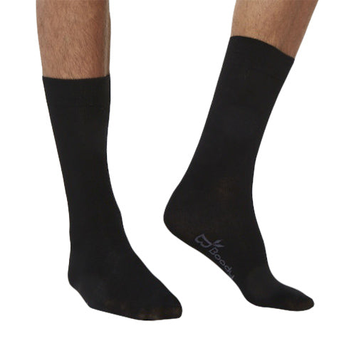 Men´s Everyday Crew Socks sort str. 38-45 fra Boody