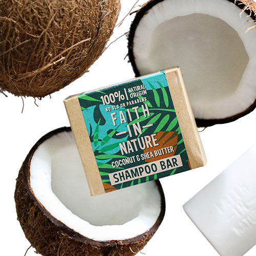 Shampoobar Kokos & Sheasmør fra Faith in Nature