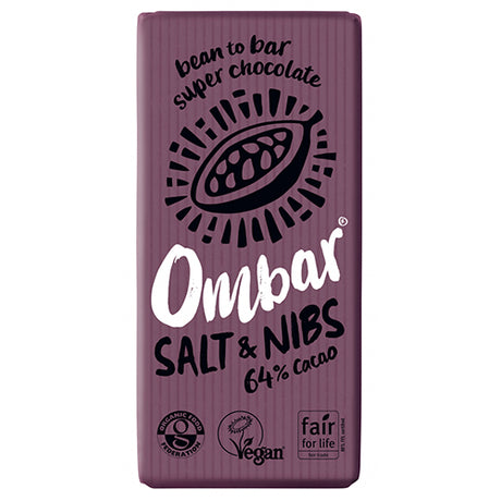 Ombar Salt & kakaonibs 64% kakao Ø fra Ombar