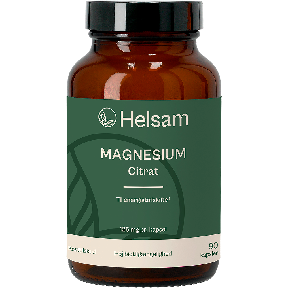 Helsam Magnesium | Citrat - 90 kapsler fra Helsam