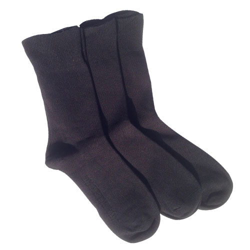 Strømper 3 par sort str. 37-41 fra Bamboo Pro