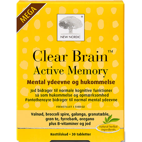 Clear Brain Active Memory Mega fra New Nordic