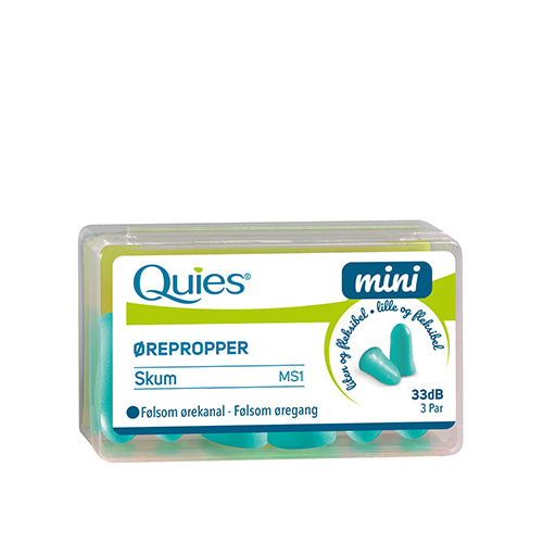 Ørepropper mini skum 3 par fra Quies
