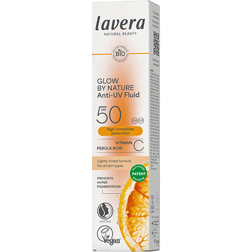 Glow By Nature Anti-UV Fluid SPF50 fra lavera