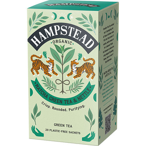 Matcha grøn te & Brændenælde Ø fra Hampstead Tea
