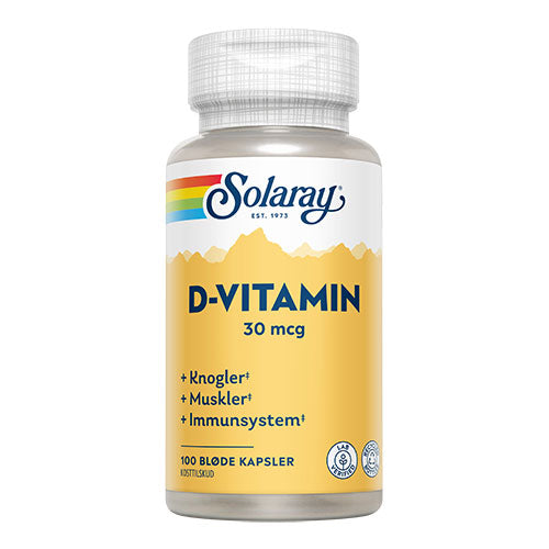 D-vitamin 30 mcg fra Solaray