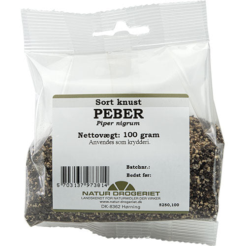 Peber sort knust fra Natur-Drogeriet