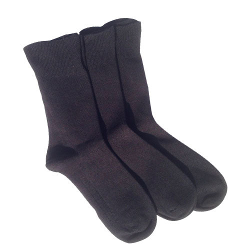 Strømper 3 par sort str. 42-46 fra Bamboo Pro