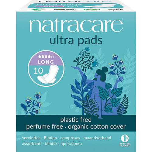 Natracare bind 10 stk LONG ultra fra Natracare