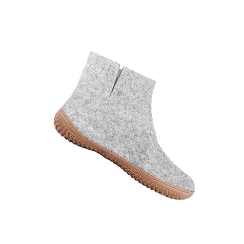 SHU`S hjemmesko med gummi sål - Light Grey 44 fra SHUS