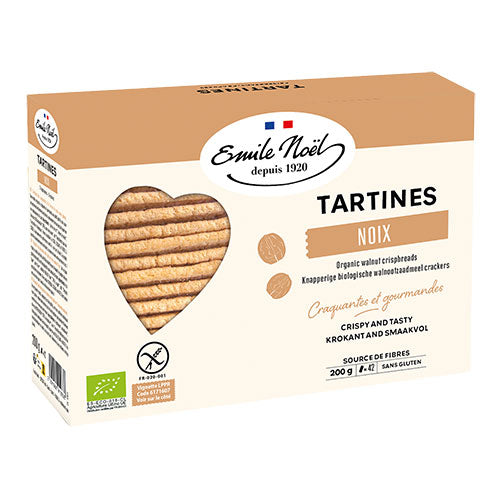 Knækbrød m. valnød glutenfri Ø fra Emile Noël