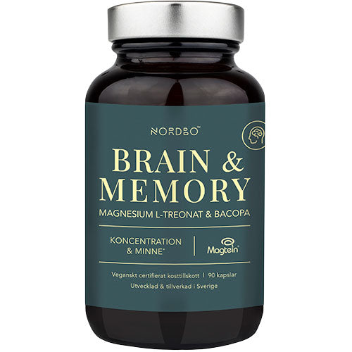 Nordbo Brain & Memory Magnesium 90 kap fra NORDBO