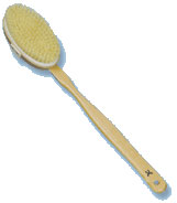 Badebørste m. naturhår lang fra Croll & Denecke