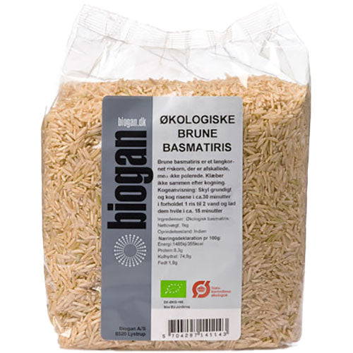 Basmatiris brune Ø fra Biogan