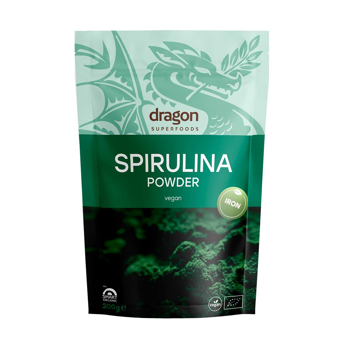 Dragon Superfoods Spirulina Pulver Økologisk | 200 g fra Dragon Superfoods