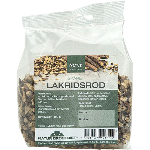 Lakridsrod skåret fra Natur-Drogeriet