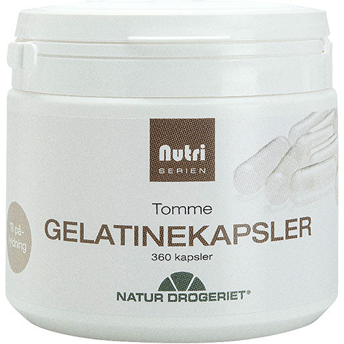 Gelatine kapsler tomme fra Natur-Drogeriet