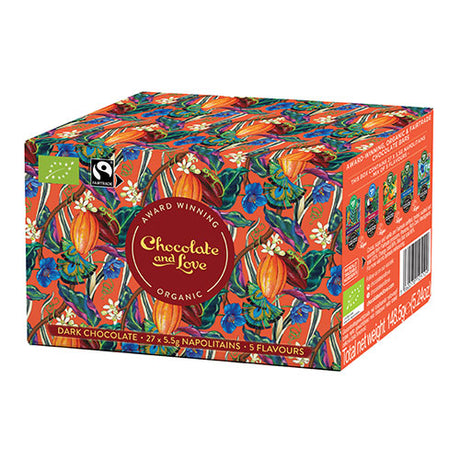 Cacao oasis ballotin æske 27x5,5 g 5 var. Ø fra Chocolate and Love