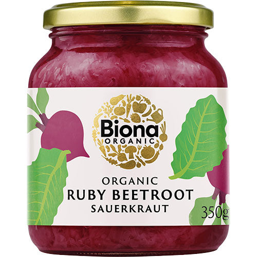Sauerkraut m. rødbede Ø fra Biona Organic