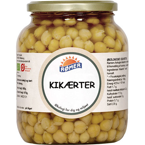 Kikærter i vand Ø fra Rømer