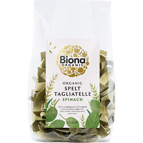 Spelt Tagliatelle Spinat pasta Ø fra Biona Organic