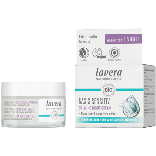 Calming Night Cream Basis Sensitive fra lavera