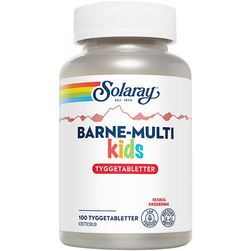 Barne-Multi kids tyggetabletter fra Solaray