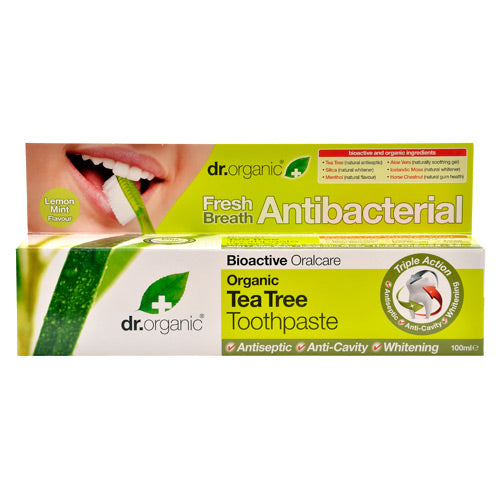 Tandpasta Tea Tree fra Dr. Organic