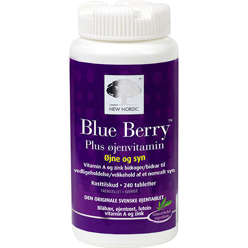Blue Berry plus øjenvitamin fra New Nordic