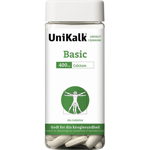 UniKalk Basic 400 mg calcium fra Unikalk