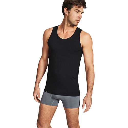 Men´s Singlet sort str. XL fra Boody