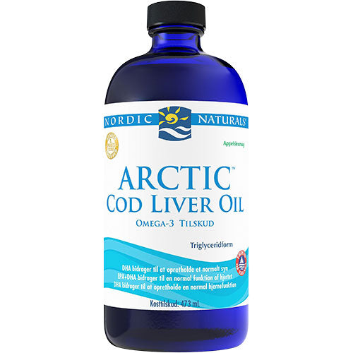 Arctic Cod Liver Oil, appelsinsmag fra Nordic Naturals