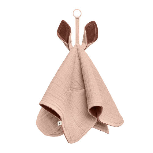 BIBS Cuddle Cloth Kangaroo Blush/Woodchuck fra BIBS
