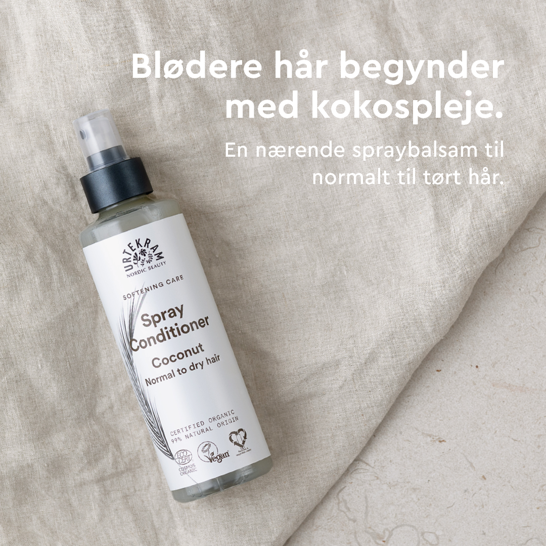 Spray Conditioner Coconut - Normalt til tørt hår fra Urtekram