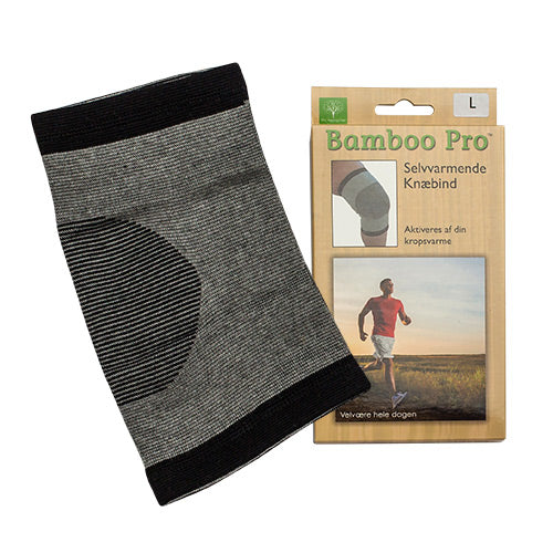 Knæbind, Str. L 45-49 cm, selvvarmende fra Bamboo Pro