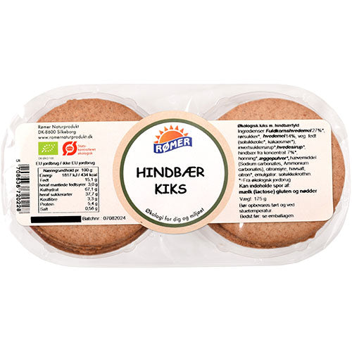 Kiks m. hindbærfyld Ø fra Rømer