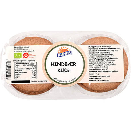 Kiks m. hindbærfyld Ø fra Rømer