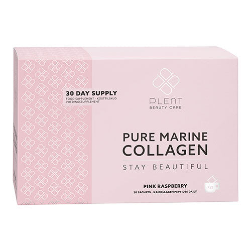 Pure Marine Collagen Pink Raspberry 30 x 5 gr fra Plent