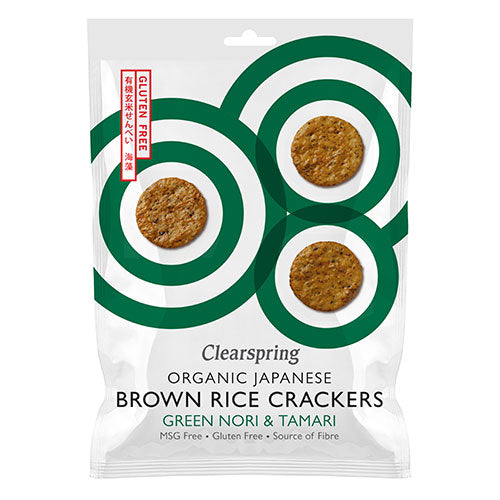 Rice Cracker Nori tang & Tamari Ø fra Clearspring