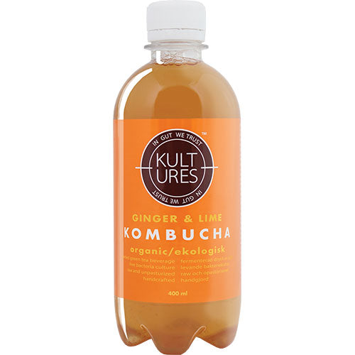 Kombucha Ginger & Lime Ø fra Kultures