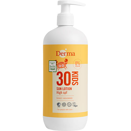 Derma Kids Sun Lotion SPF 30 fra Derma