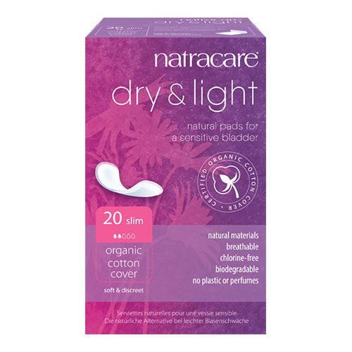 Natracare Dry & Light 20 stk (inkontinens) fra Natracare