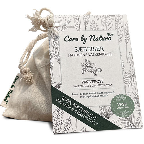 Prøvepose med sæbebær fra Care by Nature
