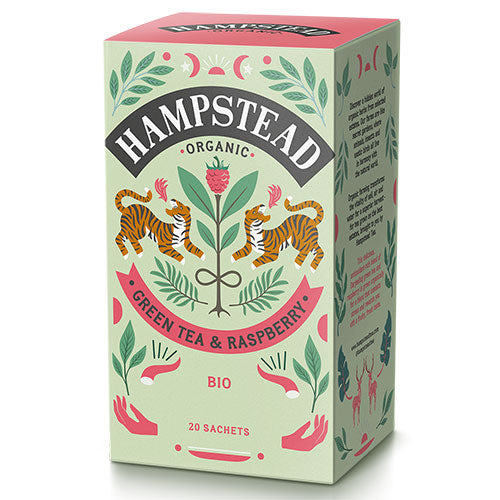 Grøn te & Hindbær Ø fra Hampstead Tea